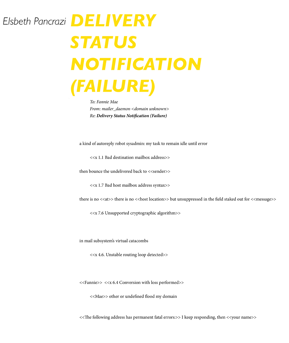 Delivery Status Notification Failure
